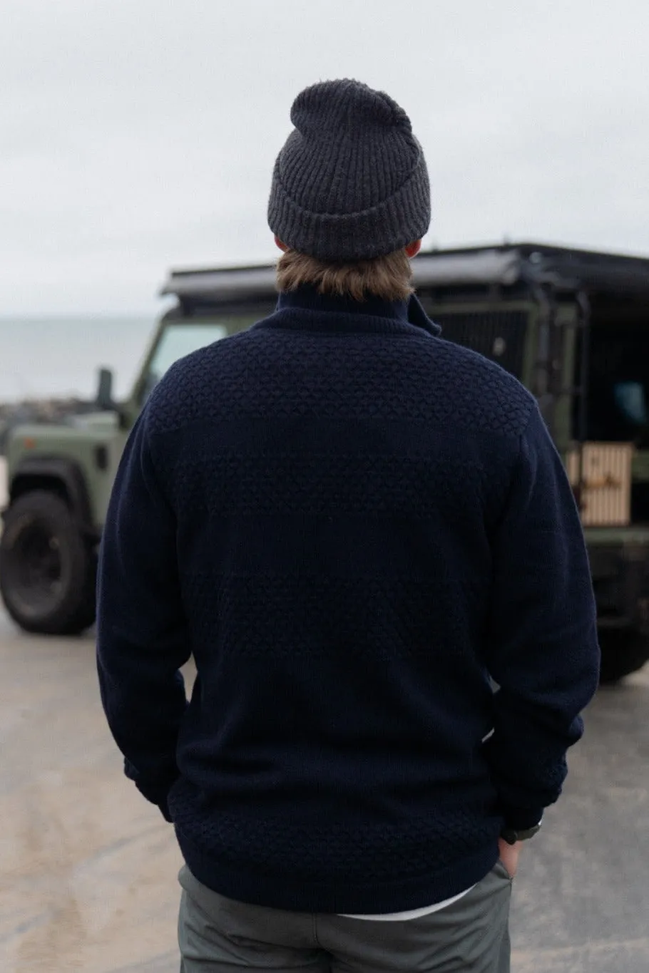 LAKOR Haddock Strickpullover True Navy Wolle