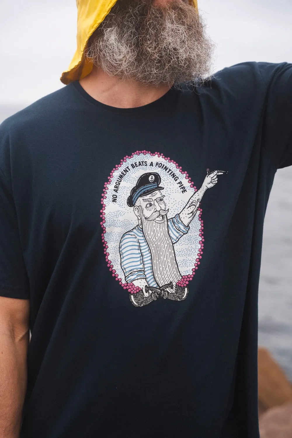 LAKOR End of Discussion T-Shirt Blueberry Biobaumwolle
