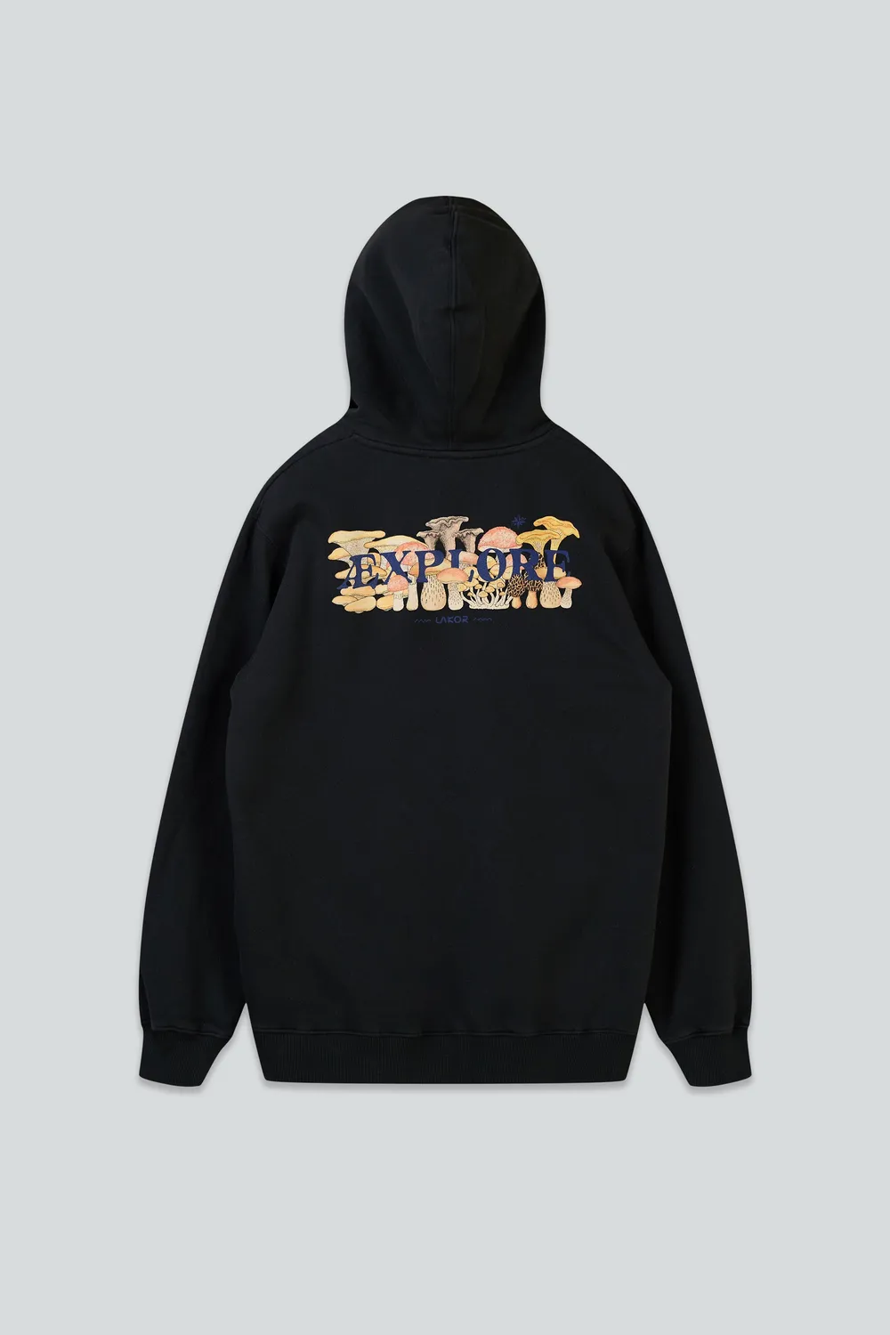 LAKOR Mushroom Forest Hoodie Moonless Night Bio-Baumwolle