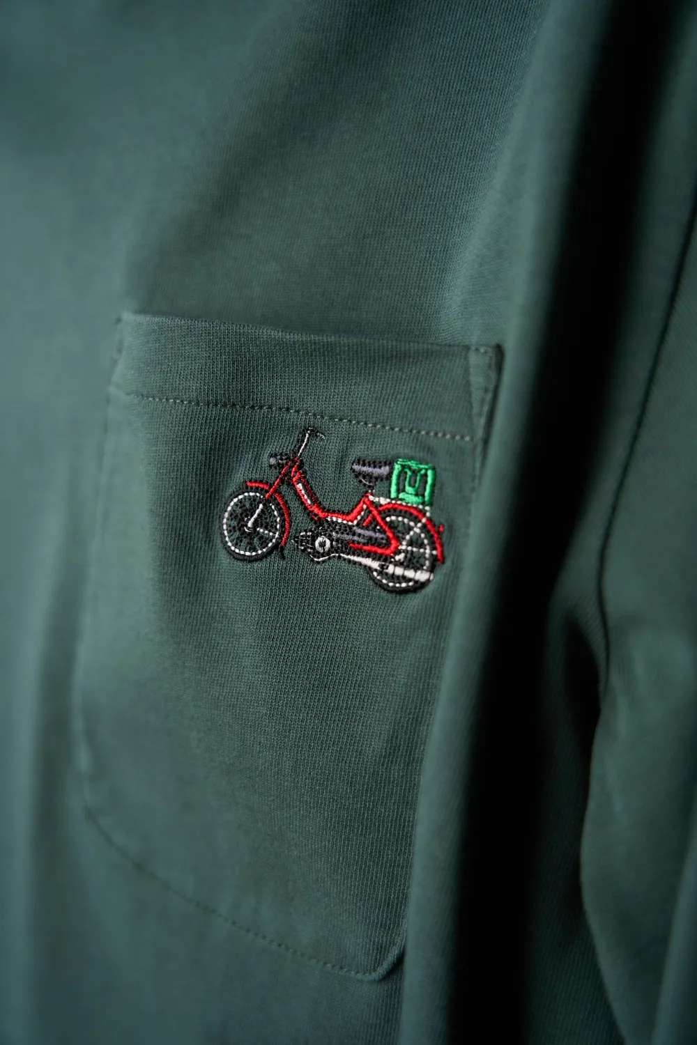 LAKOR Mini Red Maxi Langarmshirt Green Gables Baumwolle