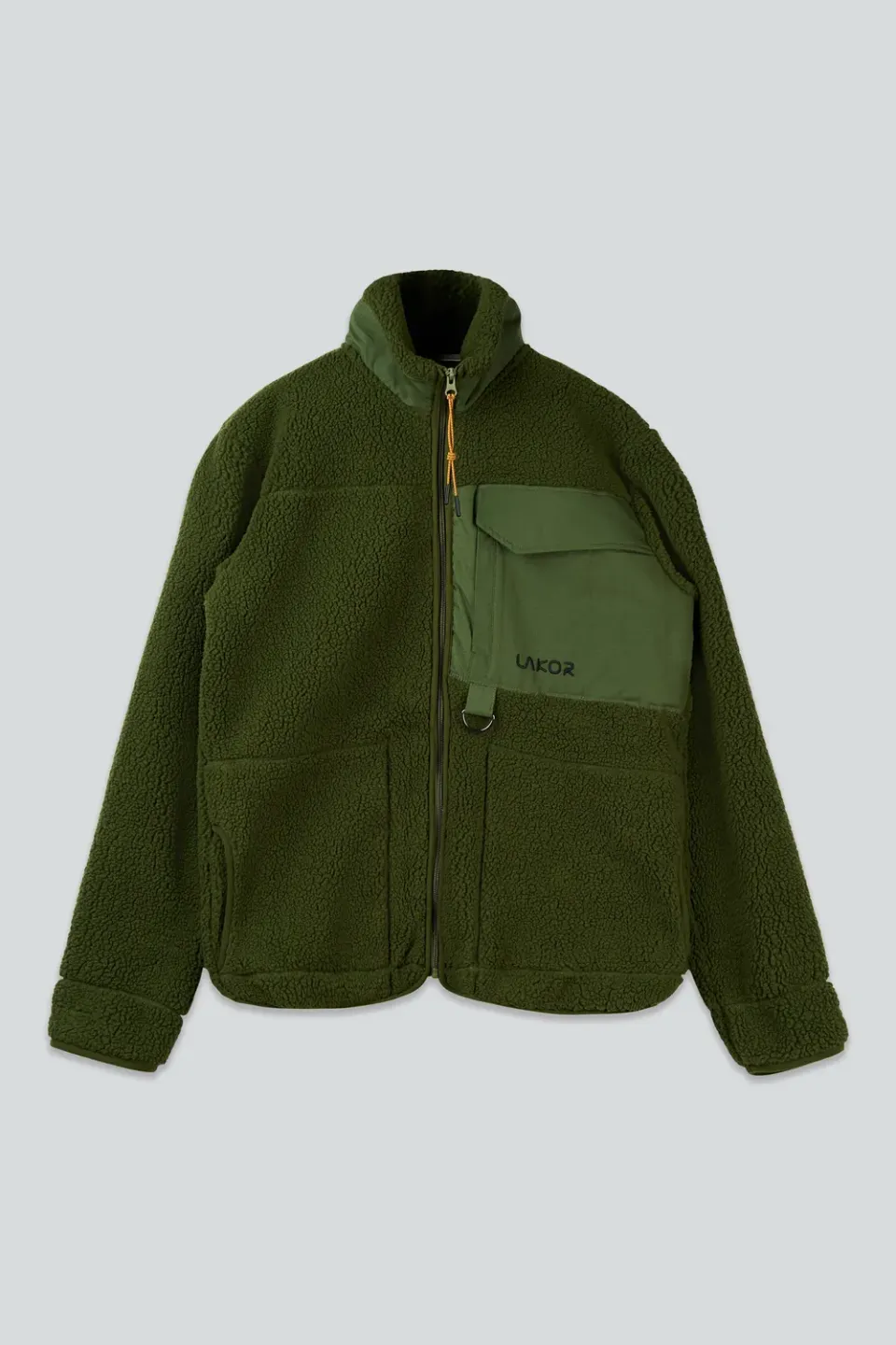 LAKOR Bear Sherpa Jacke Rifle Green Fleece