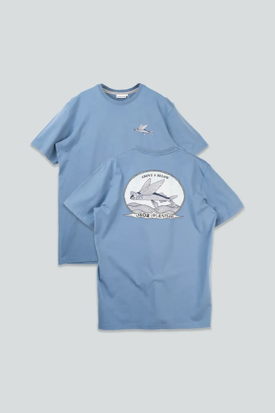 LAKOR Above and Below Back T-Shirt Bering Sea Bio-Baumwolle