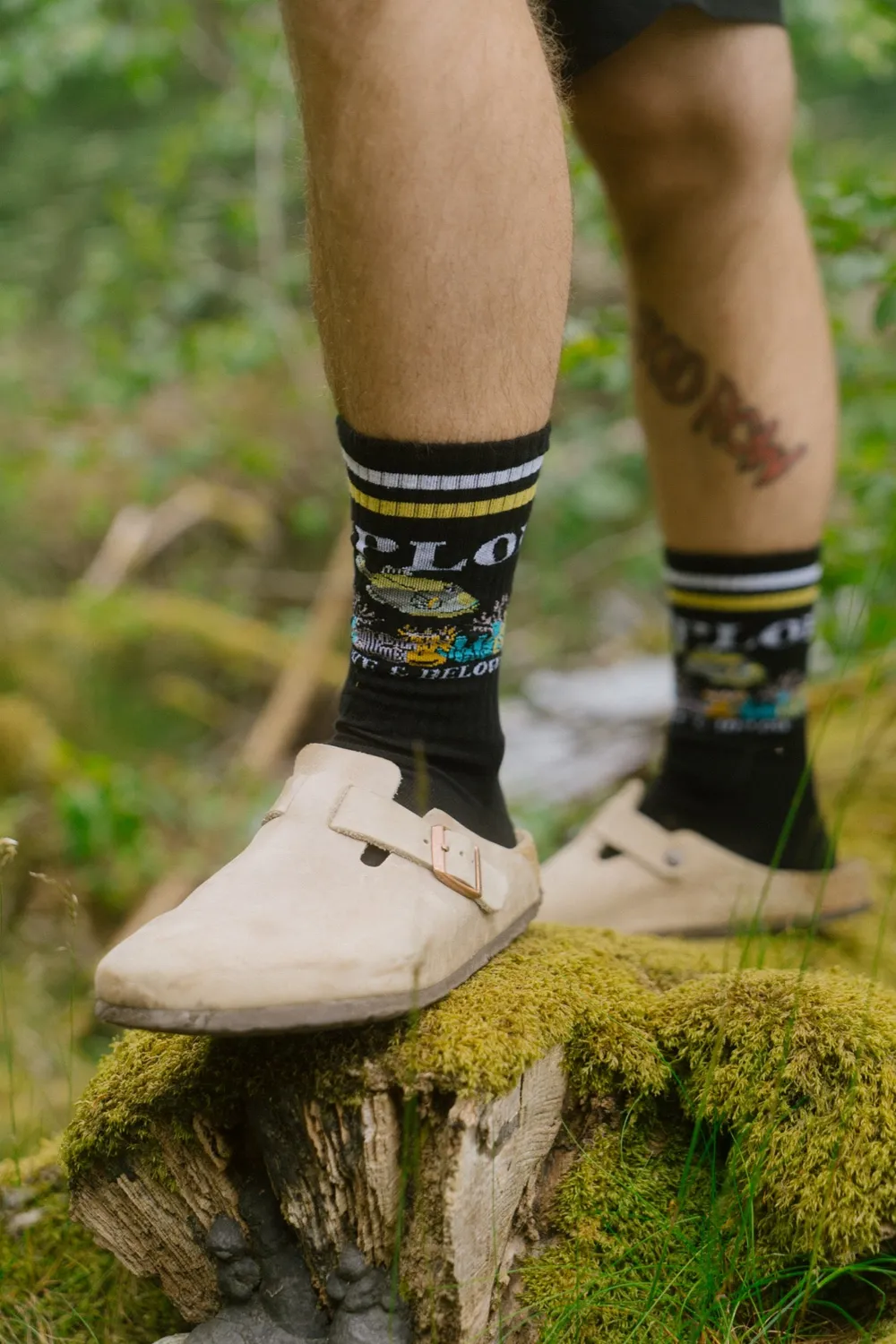 LAKOR Above Below Tennissocken Schwarz Bio-Baumwolle