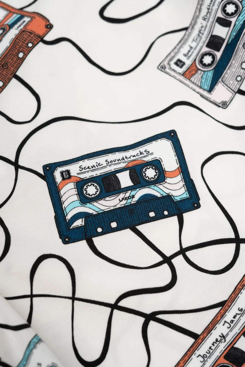 LAKOR Roadtrip Mixtape Shorts Star White Lyocell-Mix