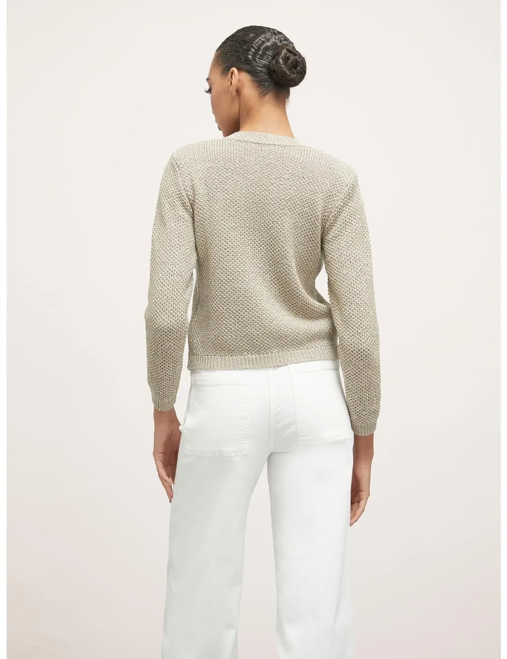 Motivi Kurzer Bouclé-Cardigan Pailletten