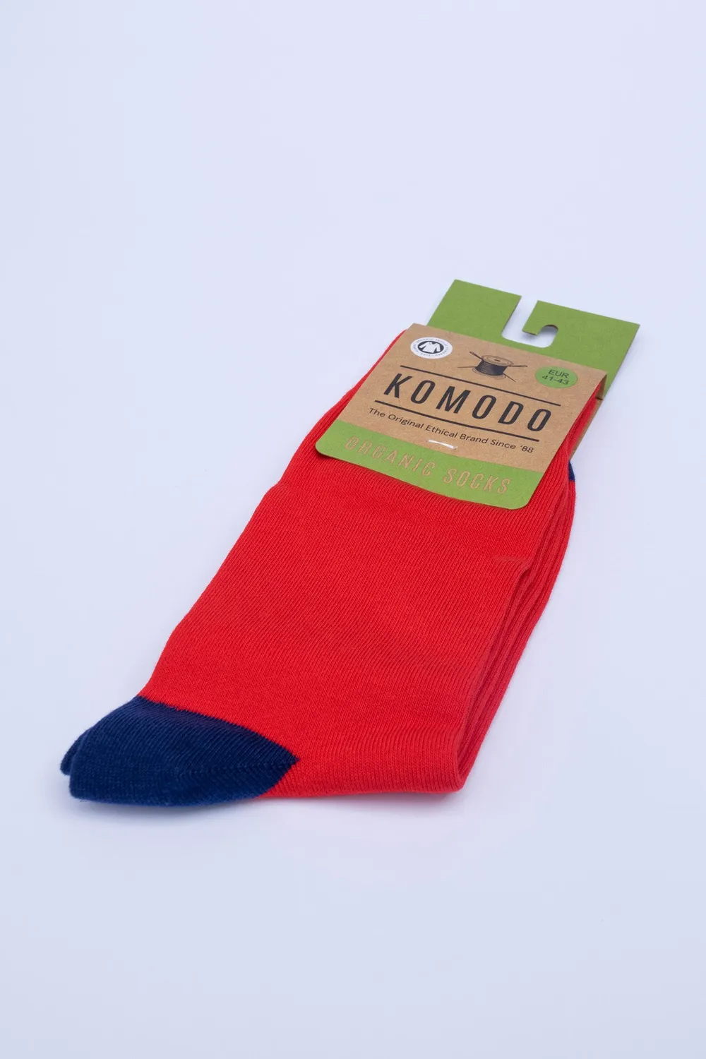 Komodo Punchy Socken Rot Bio-Baumwolle