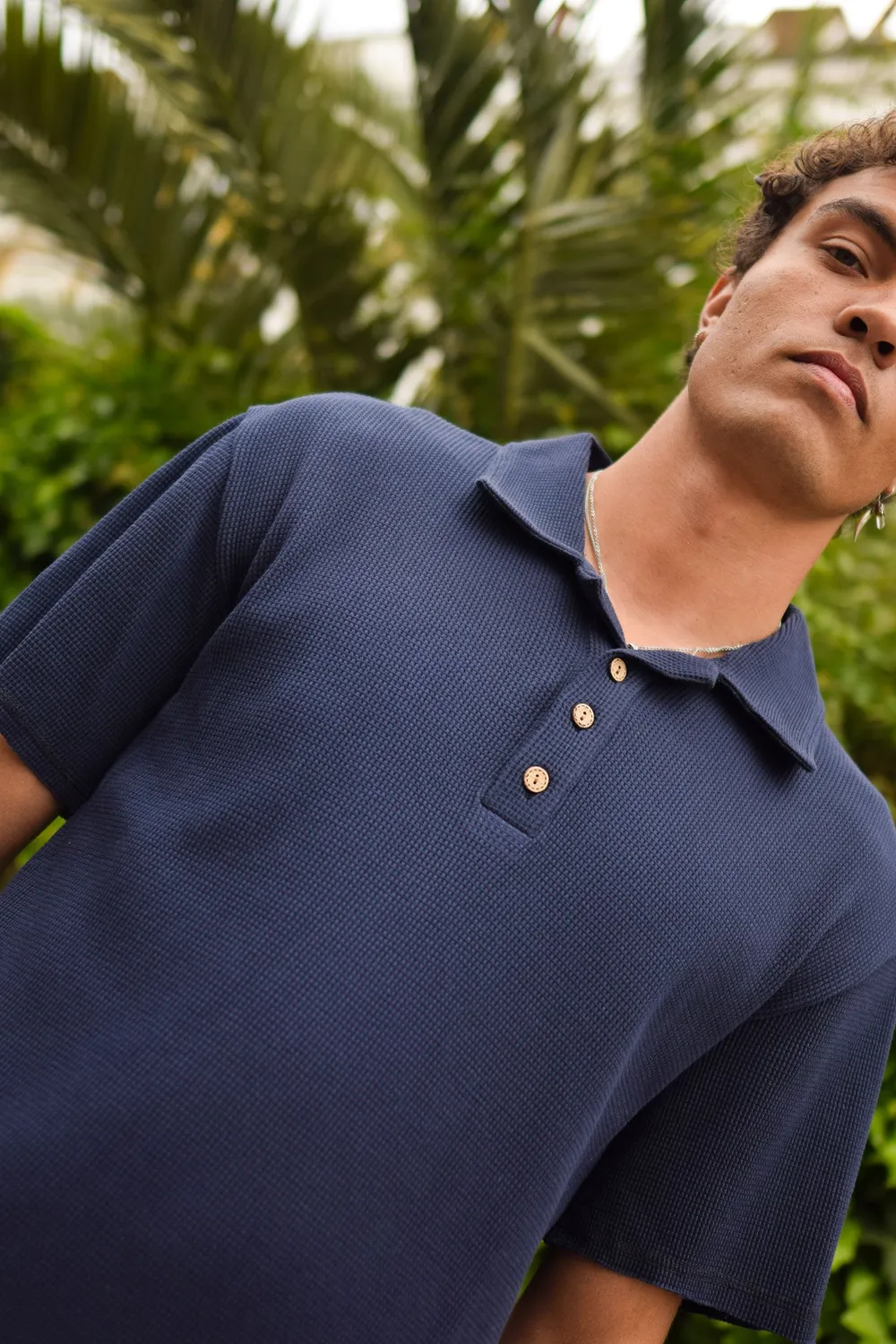 KOMODO IVER Polo Navy Bio-Baumwolle Herren