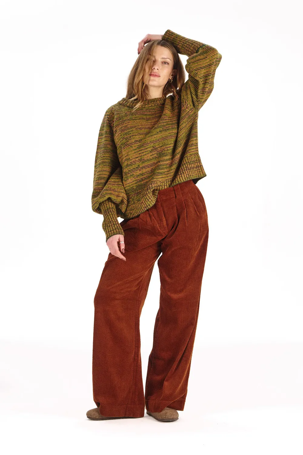 Komodo Lola Hose Chestnut Bio-Baumwolle Cord