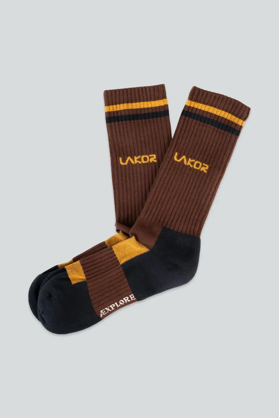 LAKOR Æxplorer Socken Braun aus Bio-Baumwolle