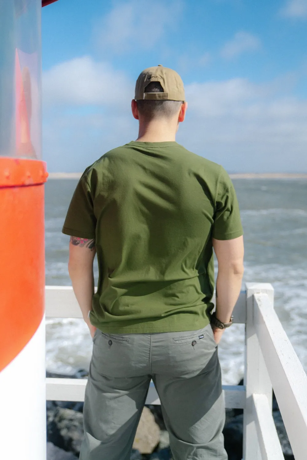 LAKOR Sea Parrot Surf T-Shirt Rifle Green Bio-Baumwolle