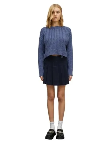 Motivi Zopfpullover Aged-Optik Pullover L aus Baumwolle