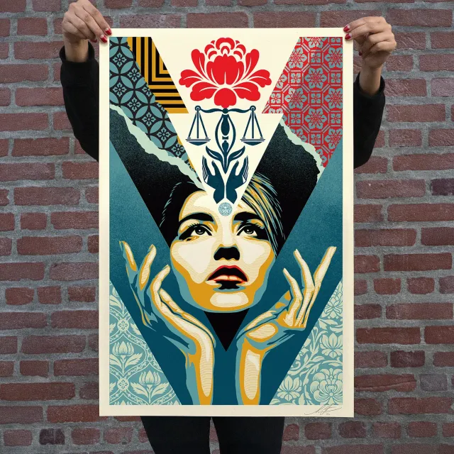 Obey Uplift Justice Lithografie 91x61 signiert 2026