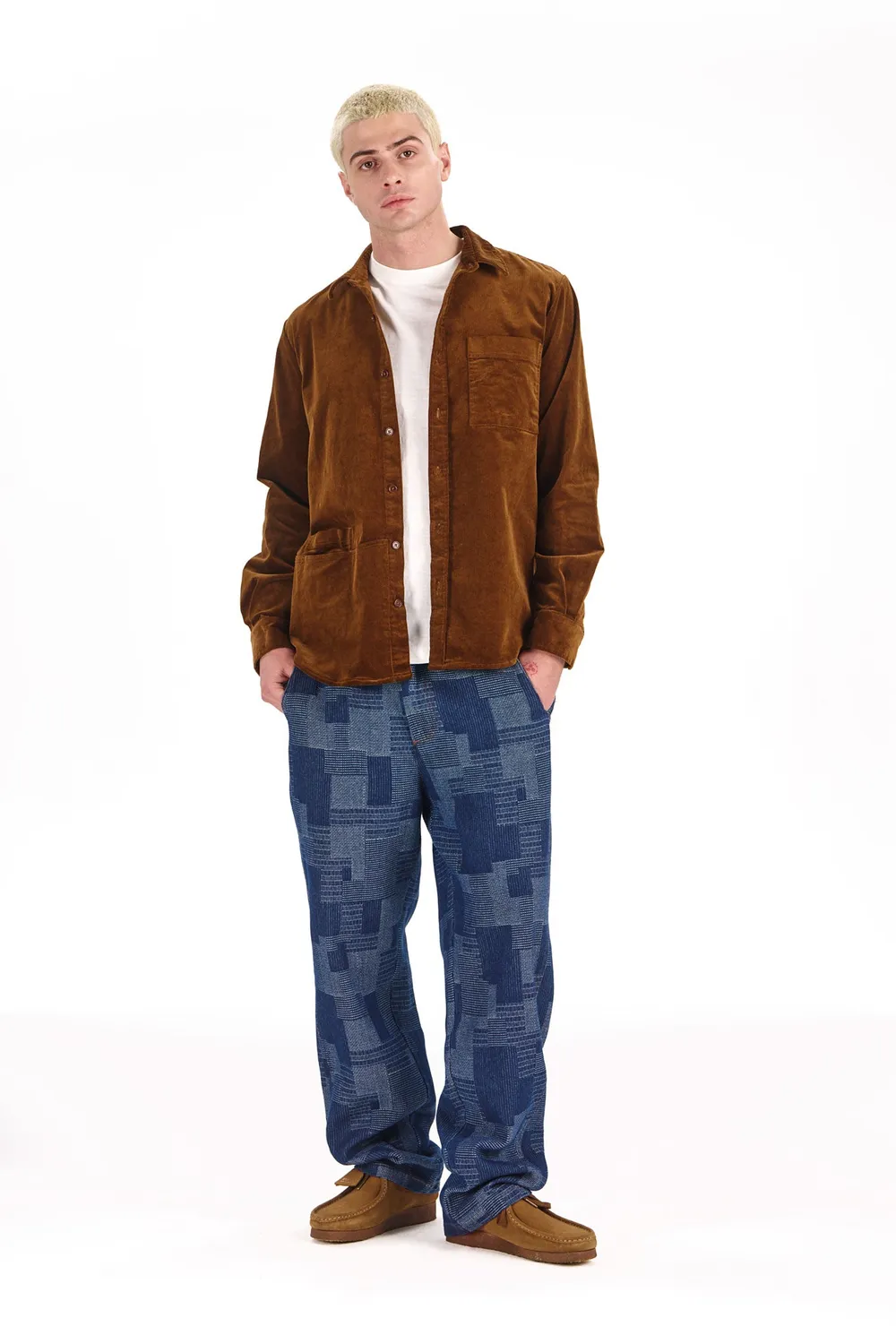 KOMODO OSCAR Overshirt Herren chestnut Bio-Cord