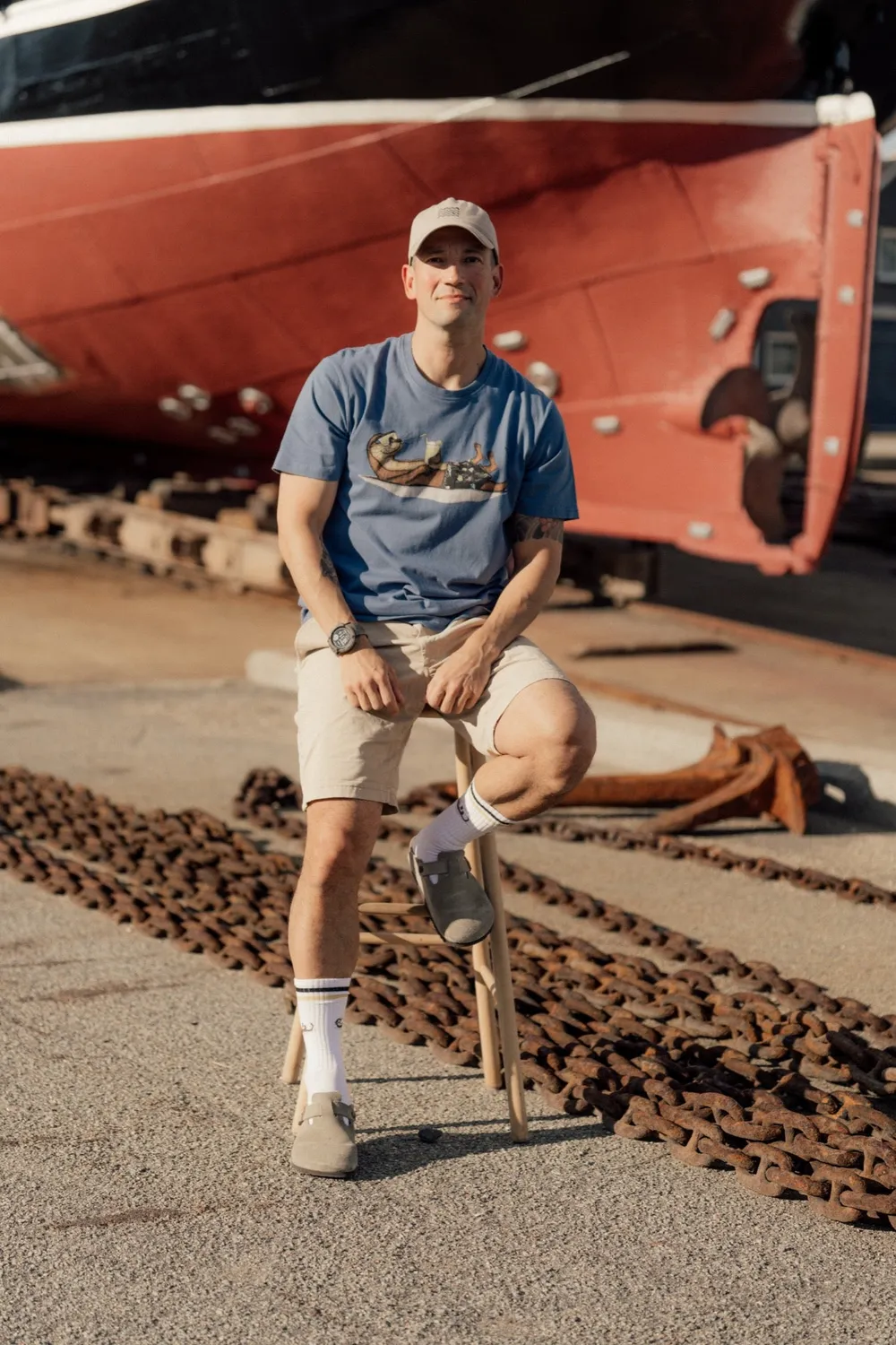 LAKOR An Otter Vacation T-Shirt Bering Sea Bio-Baumwolle