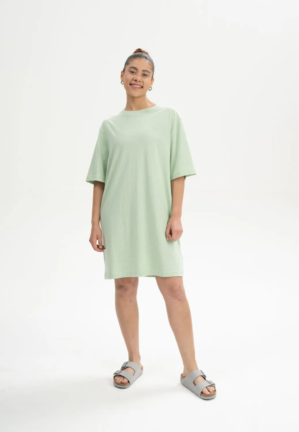 MELA Style BAASU T-Shirt Kleid schwarz oversized Bio-Jersey