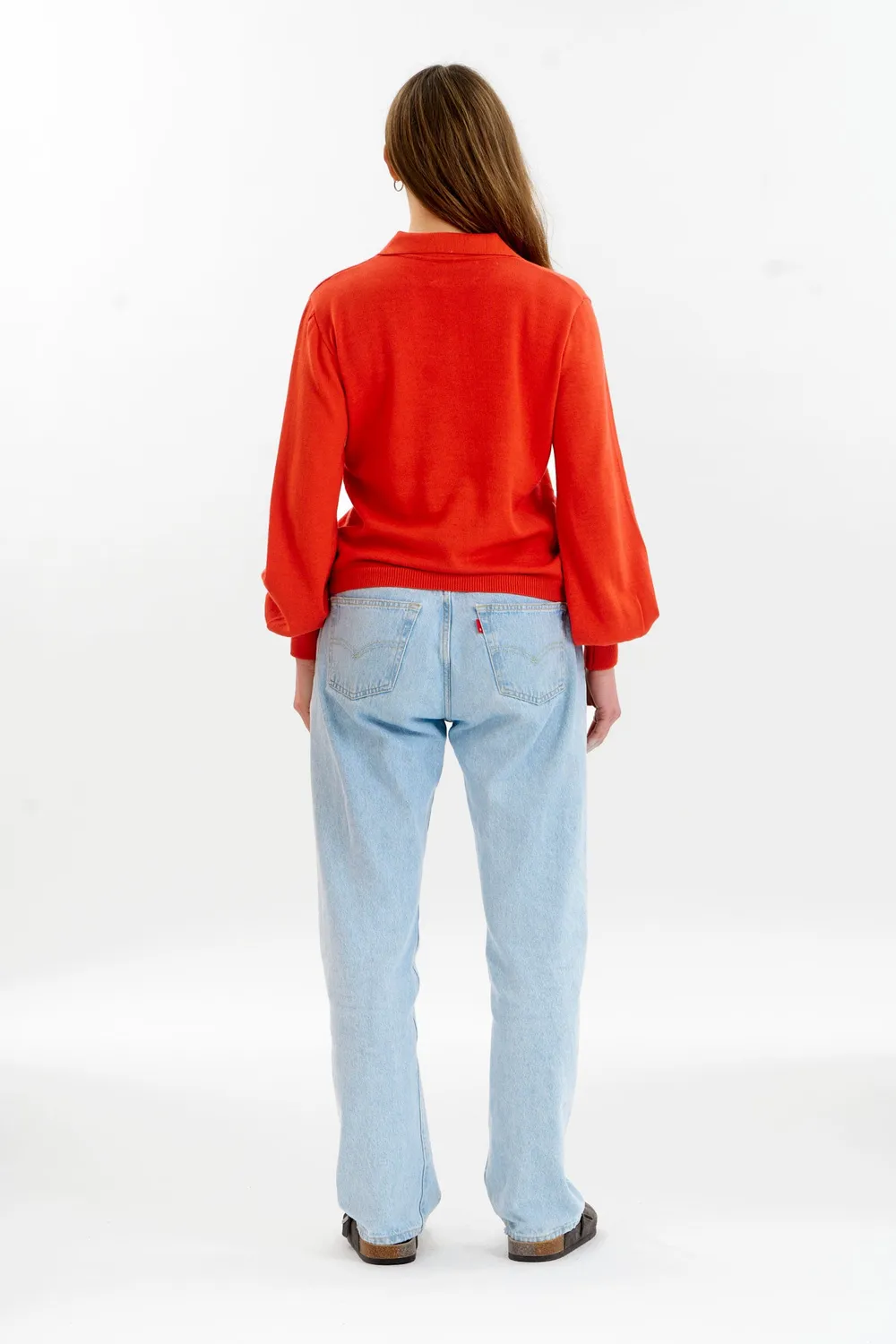 Komodo Nani Cardigan Rot Bio-Baumwolle