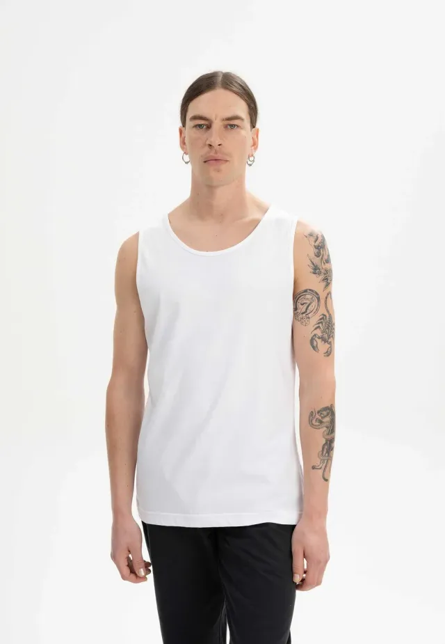 MELA CHETAN Tank Top weiß aus Bio-Baumwolle