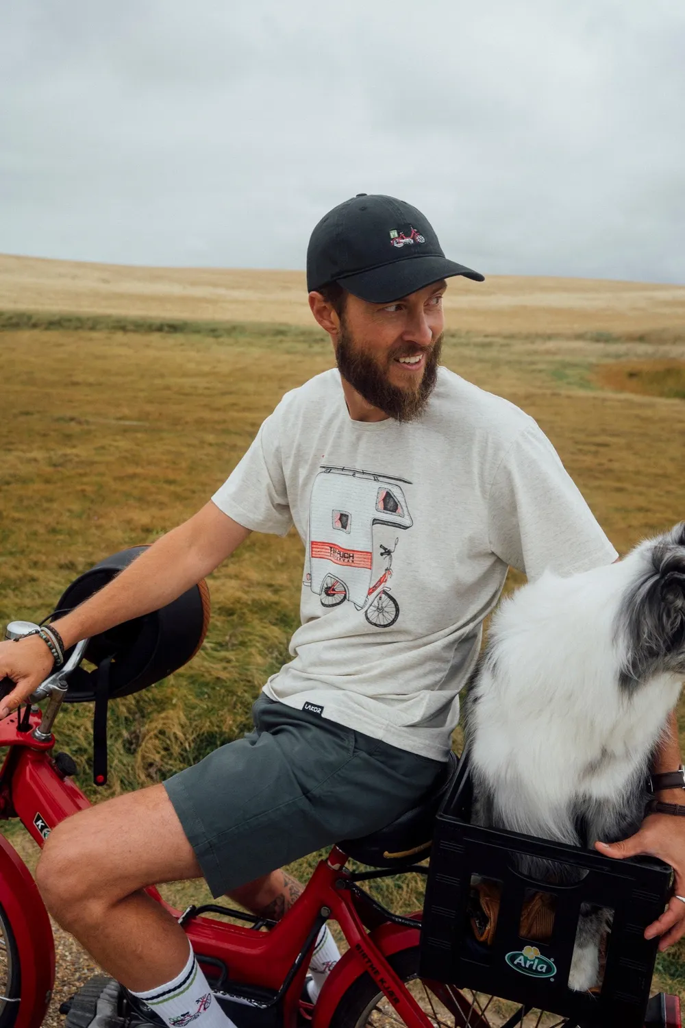 LAKOR Tuk-Puch T-Shirt Oatmeal Melange Baumwolle