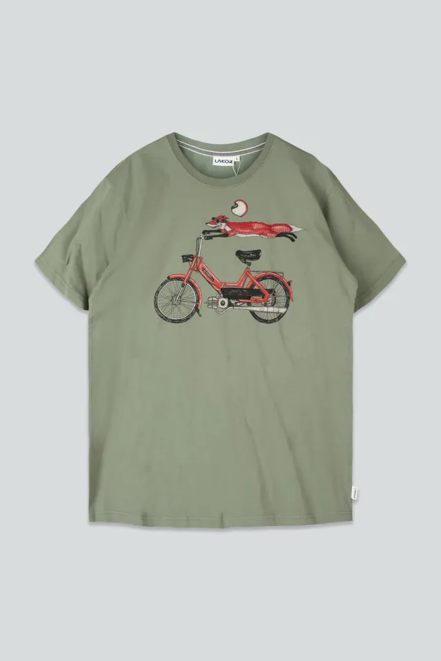 LAKOR Foxtail T-Shirt Sea Spray Bio-Baumwolle