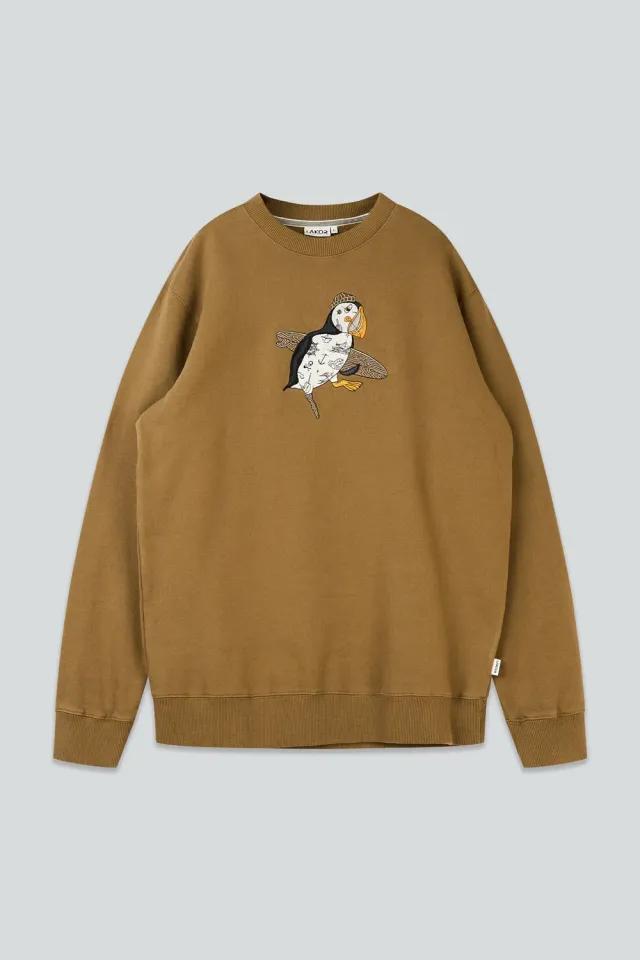 LAKOR Sea Parrot Surf Crewneck Sweatshirt Kangaroo Bio-Baumwolle