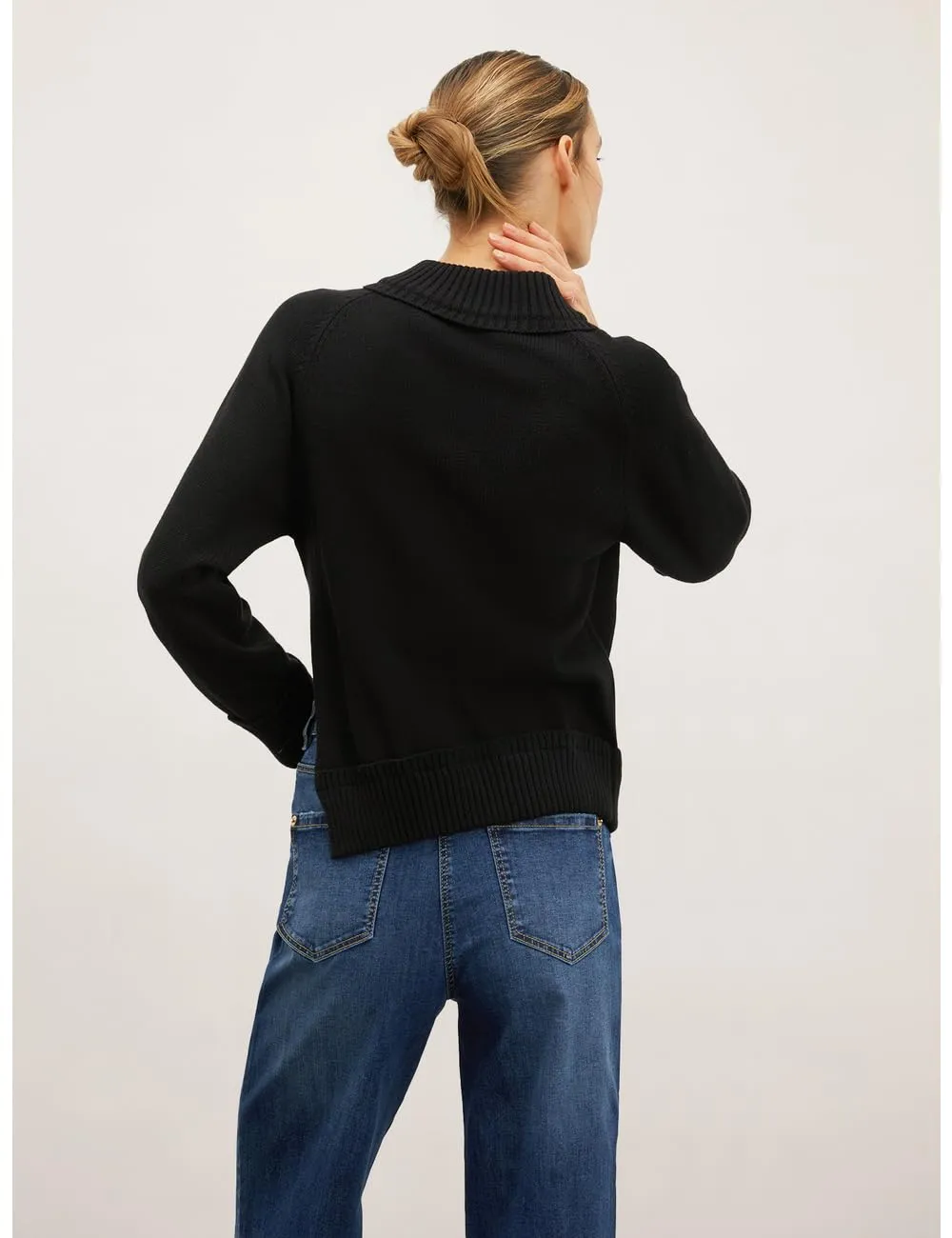 Motivi Pullover hoher Kragen Reissverschluss
