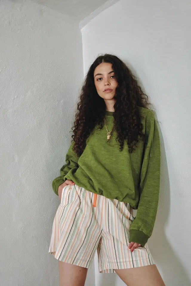 Komodo Dawn Sweatshirt Grün Bio-Baumwolle Gr.36