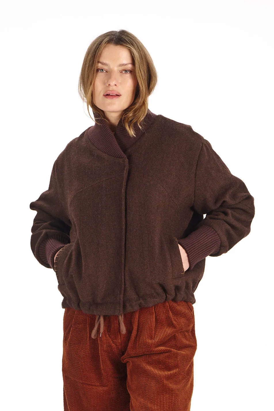 Komodo Anouck Mantel Schoko EUR 38 aus Wolle