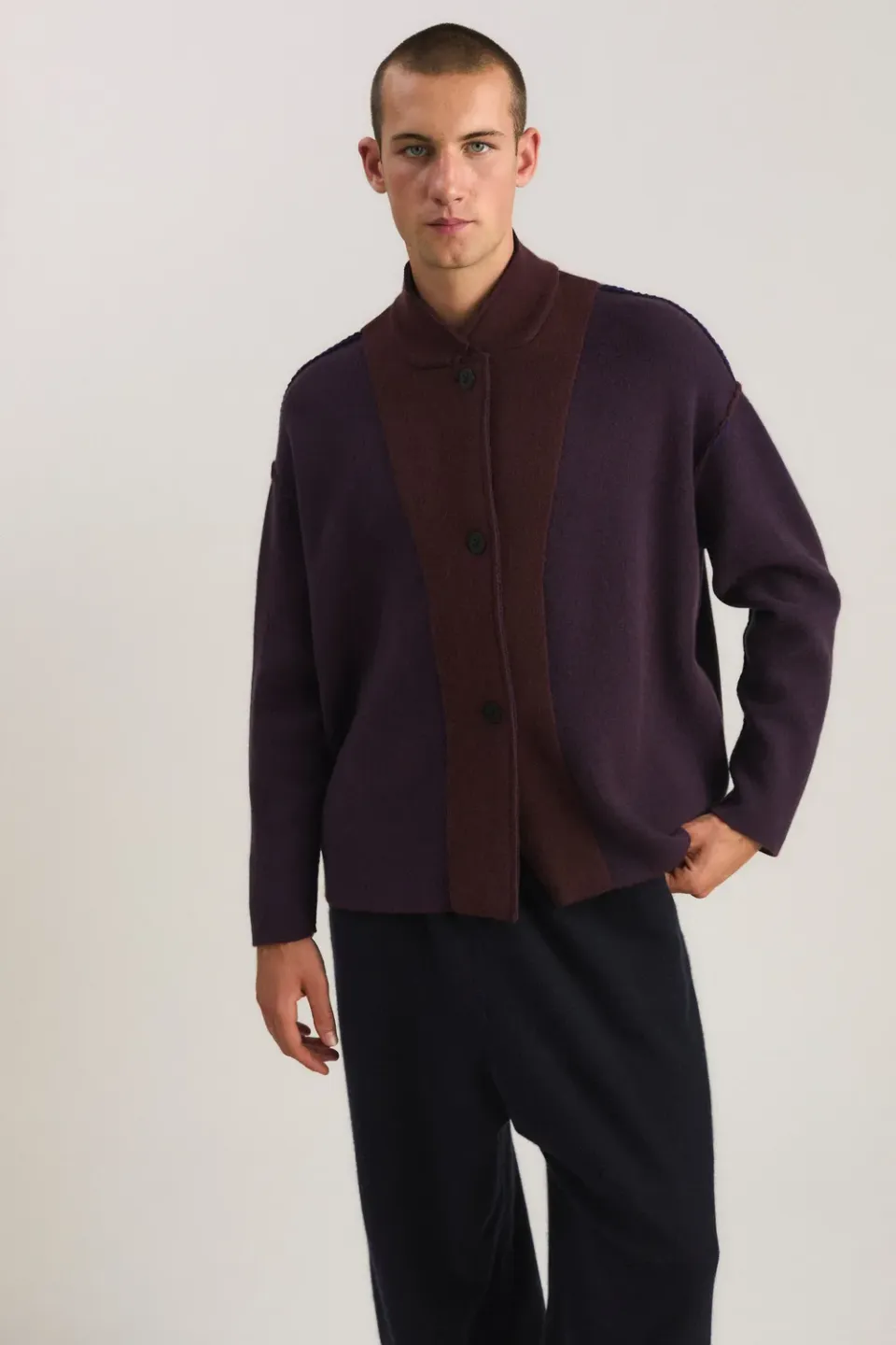 Oyuna Wind Jacke Carob & Ink Jacquard