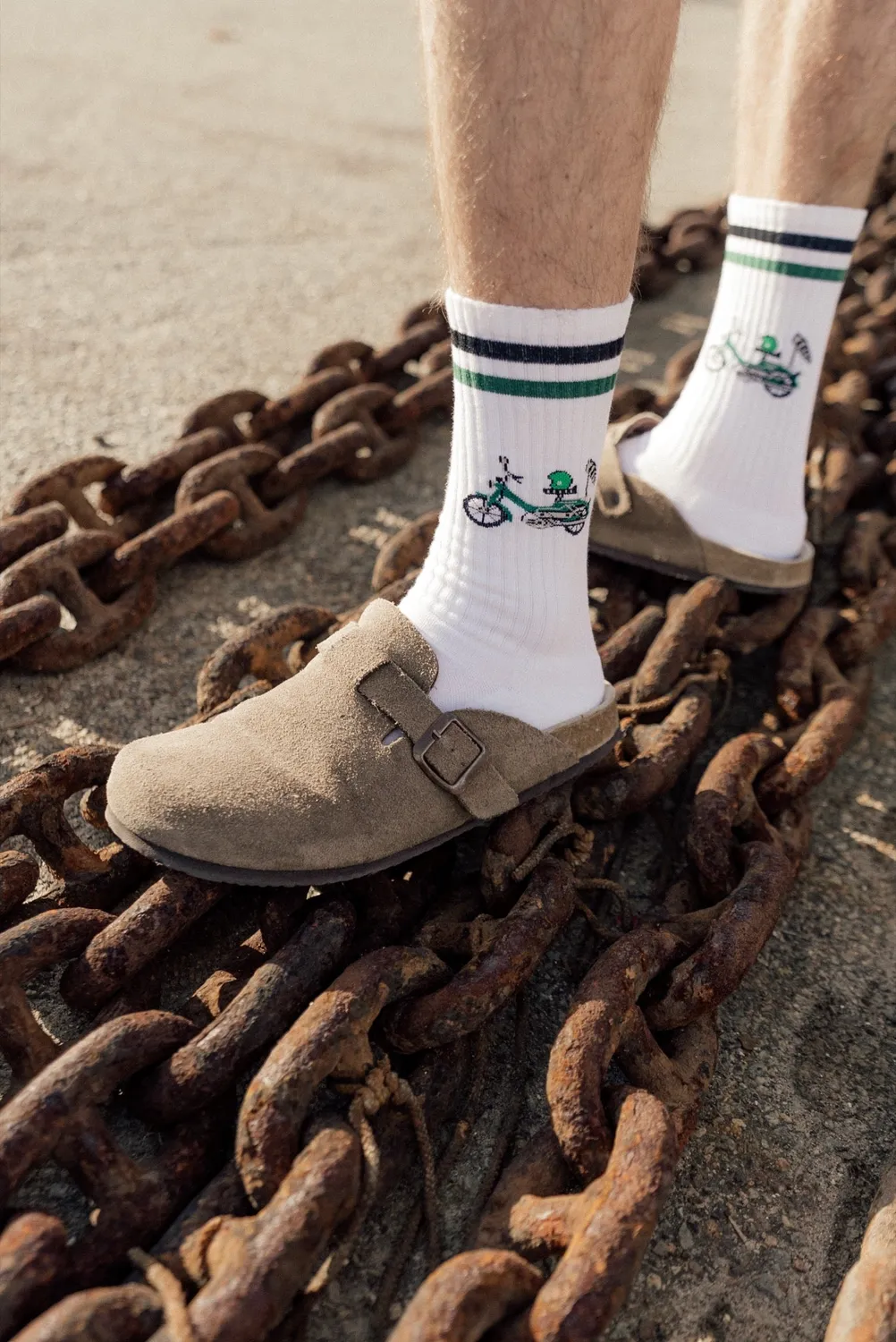 LAKOR Forest Maxi Tennissocken Weiß Bio-Baumwolle