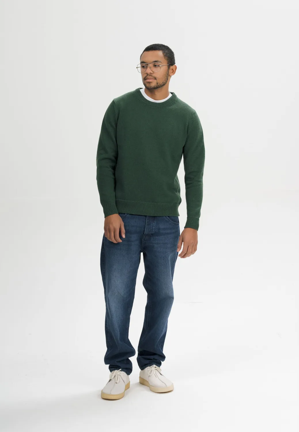 MELA CHARUN Strickpullover schwarz Bio-Baumwolle