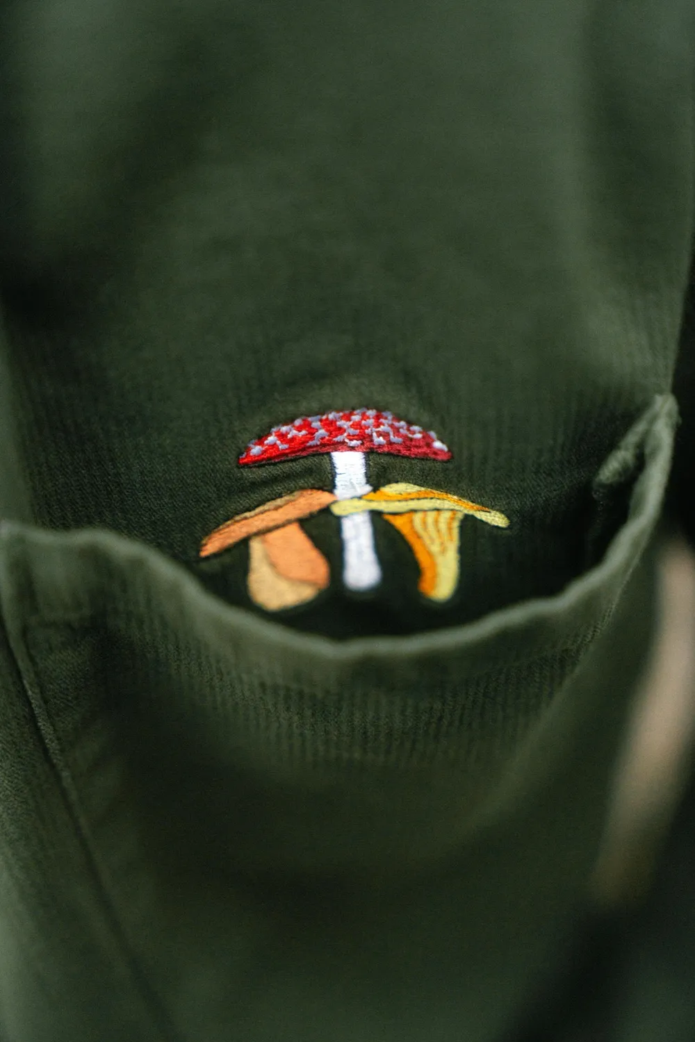 LAKOR Bedford Courd Hemd Rifle Green Cord