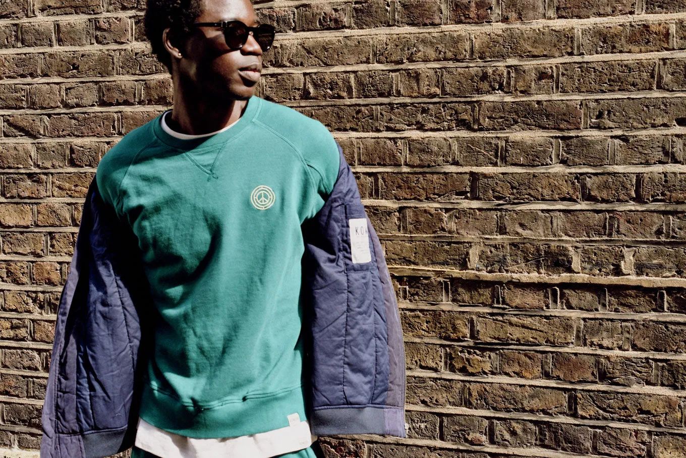 Komodo Anton Sweatshirt Teal Green Bio-Baumwolle