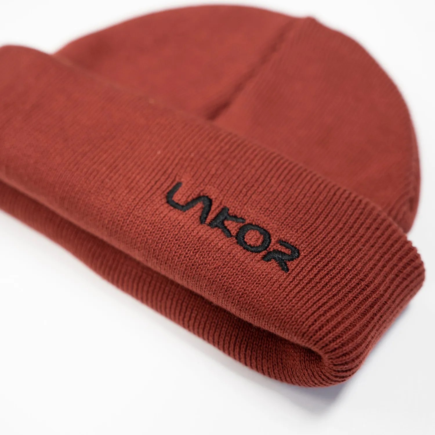 LAKOR Boom Beanie Mütze Rotbraun Bio-Baumwolle