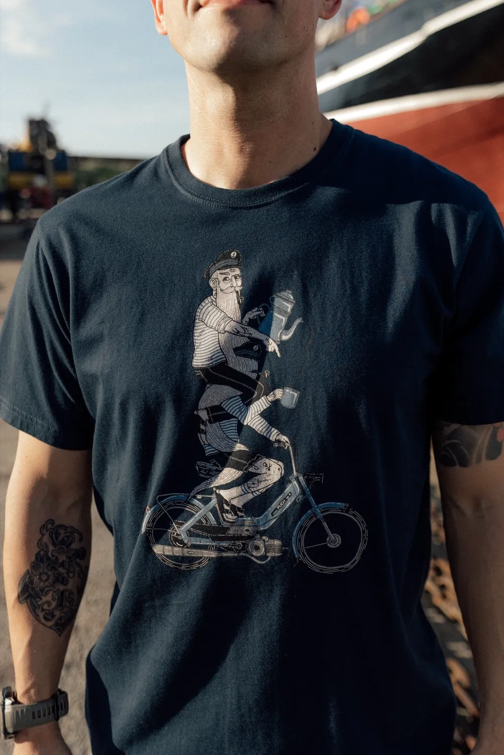 LAKOR Hitching a Ride T-Shirt Blueberry Bio