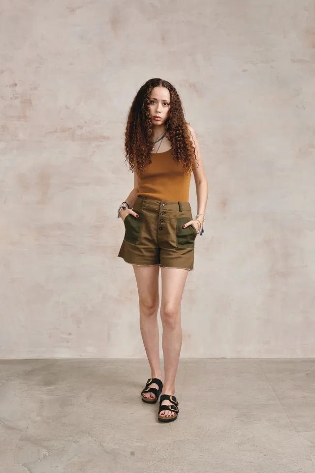Komodo Desert Shorts Dunkelgrün Bio-Baumwolle