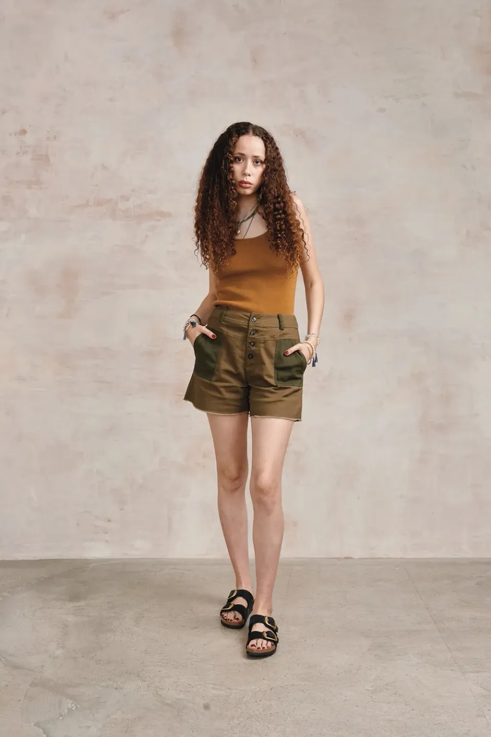 Komodo Desert Shorts Dunkelgrün Bio-Baumwolle