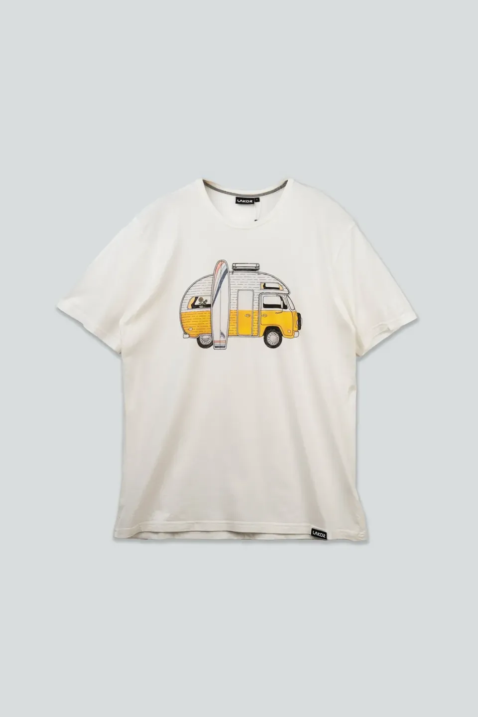 LAKOR Sun Camper T-Shirt star white Bio
