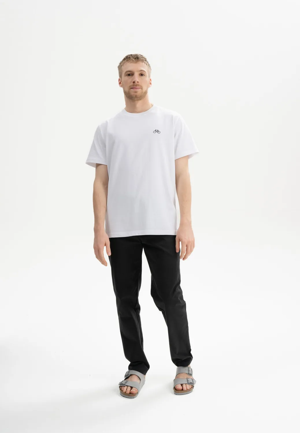 MELA PRAVIN Embroidery T-Shirt weiß Herz Bio-Baumwolle