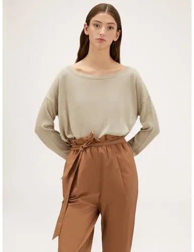 Motivi Oversize-Pullover Lurex U-Boot-Ausschnitt