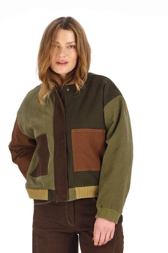 KOMODO MIKI Jacke Damen Patchwork Bio-Stretch