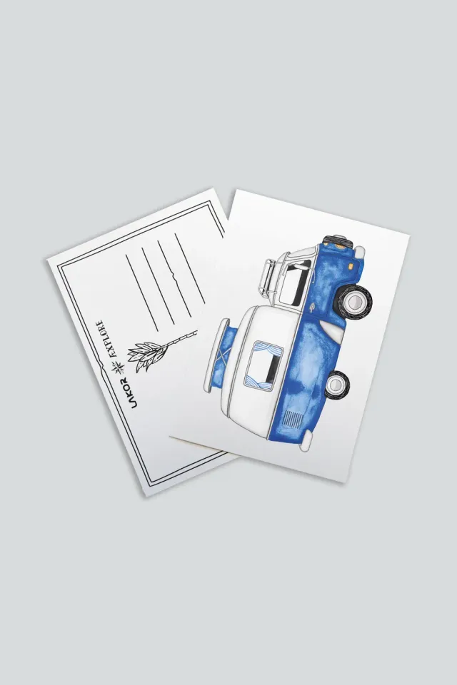 LAKOR Ocean Camper Postkarte Weiß Recyclingpapier