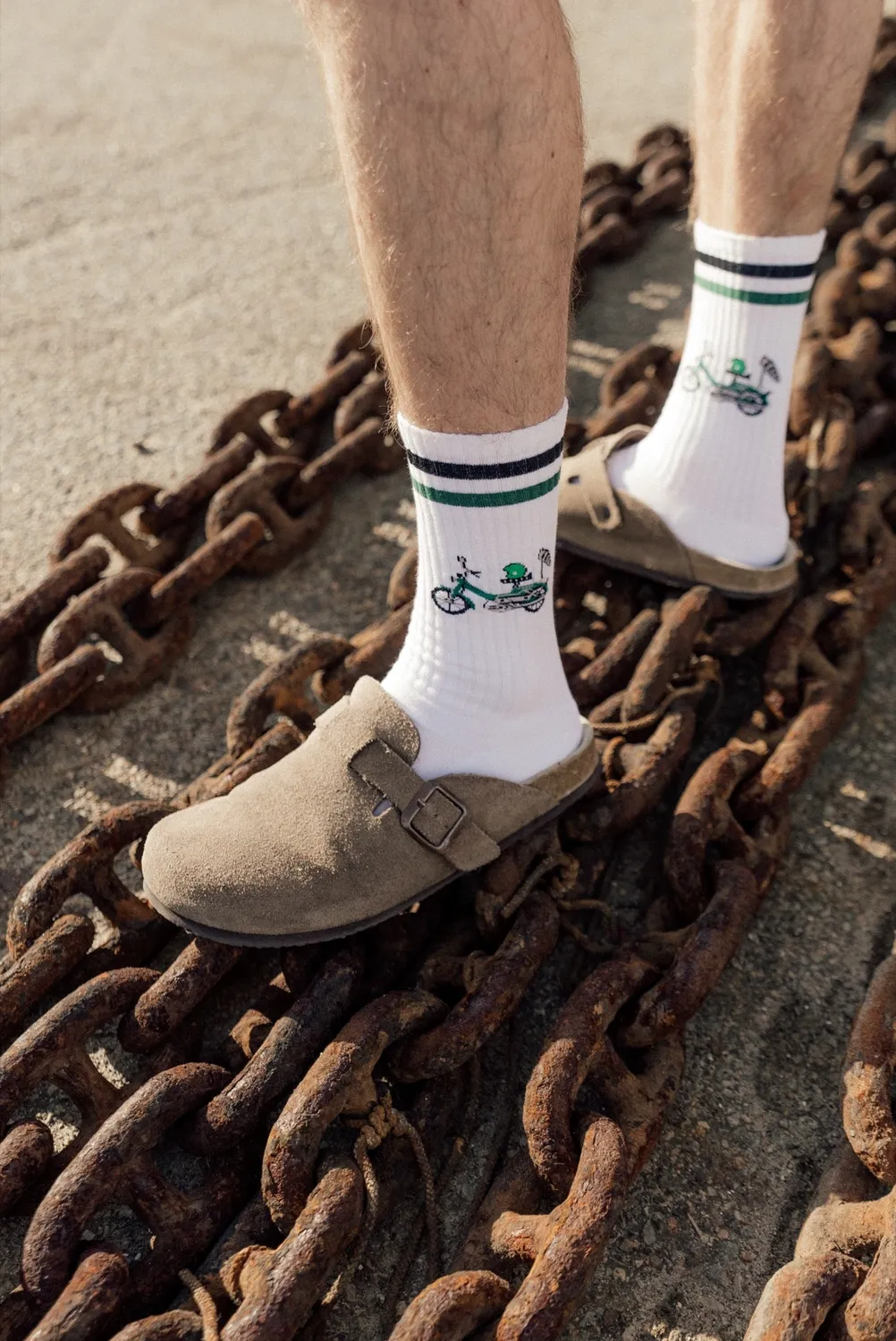 LAKOR Forest Maxi Tennissocken Weiß Bio-Baumwolle