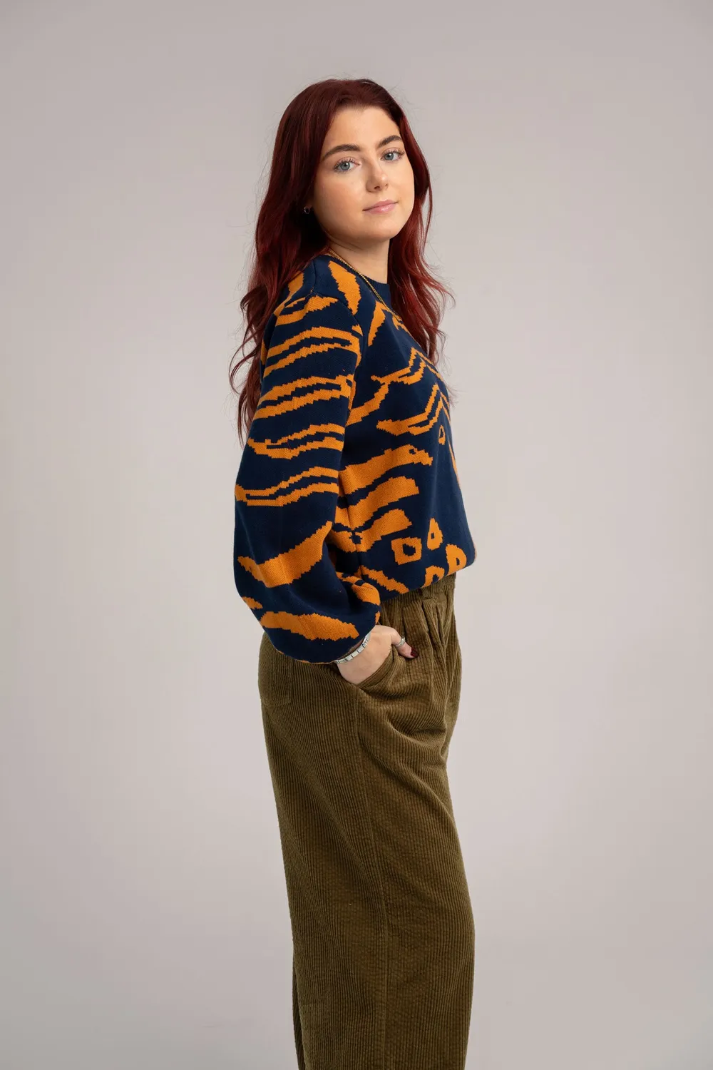 KOMODO TIGER HOPE Pullover Bio-Baumwolle Navy