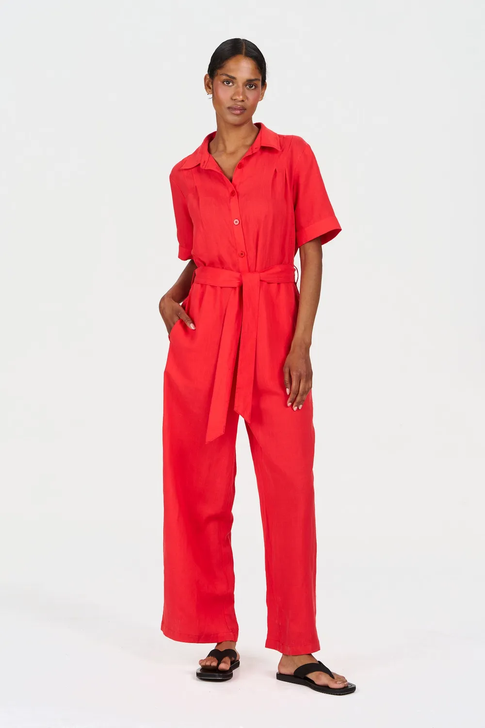 KOMODO AMARIE Jumpsuit Coral Tencel Damen Gr.38