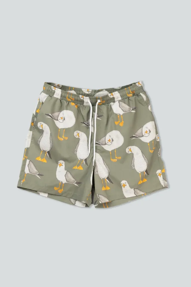 LAKOR Flipping Bird Swim Shorts sea spray recycelt