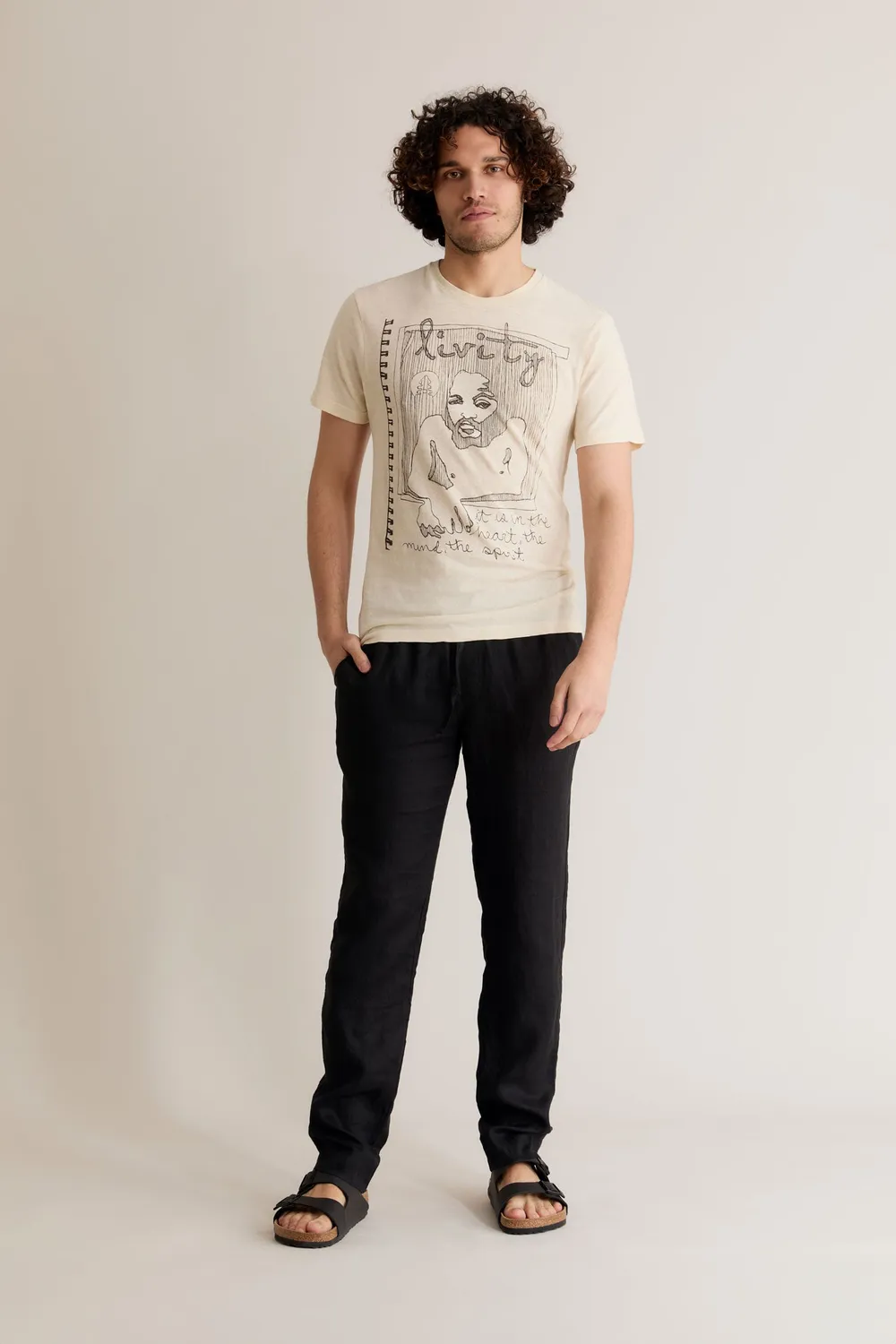 Komodo Spirit Hemp Tee T-Shirt Creme Hanf