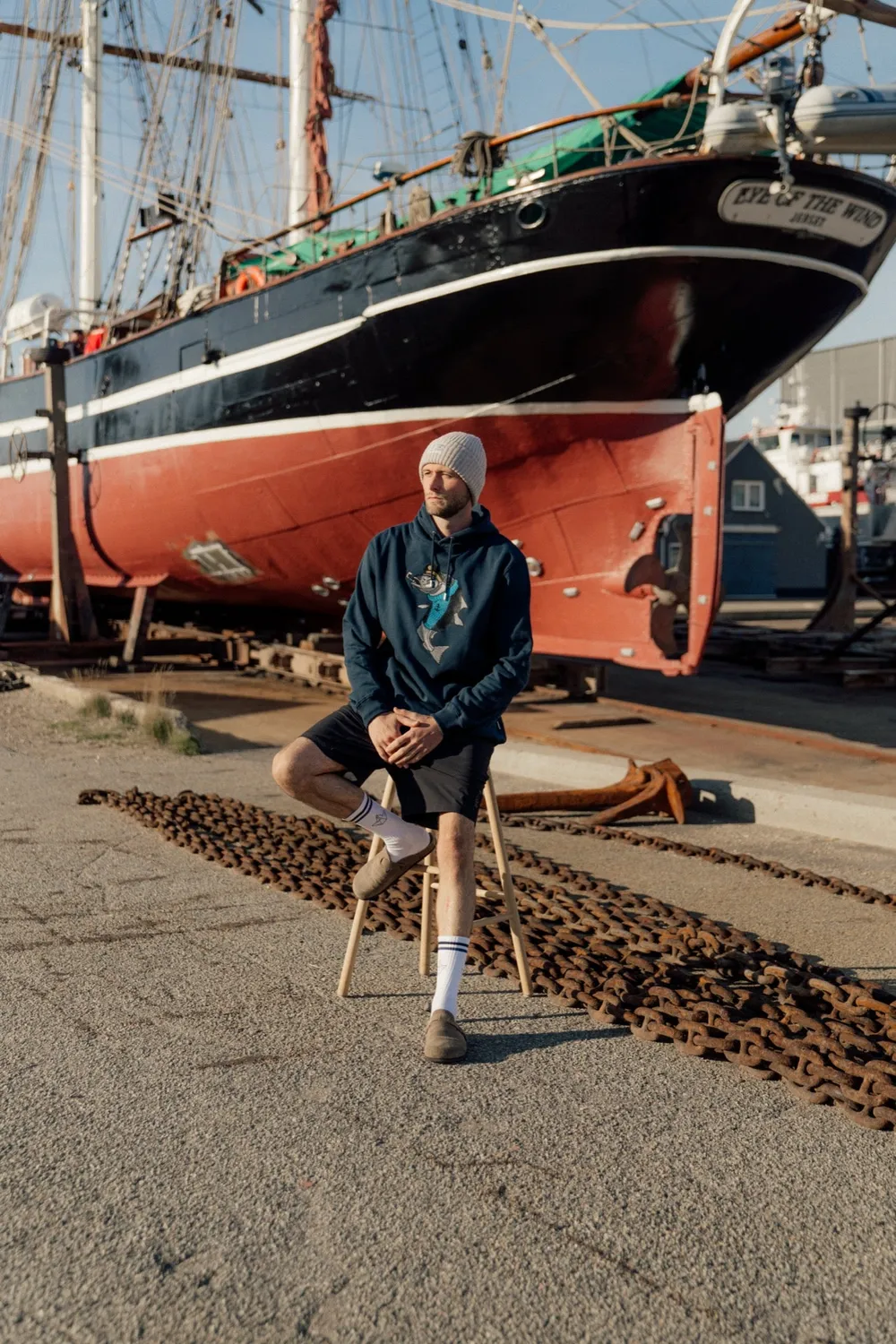 LAKOR Haddock Hoodie Blueberry Bio-Baumwolle