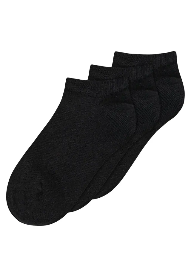 MELA Sneaker Socken schwarz-weiß-grau 3er-Pack