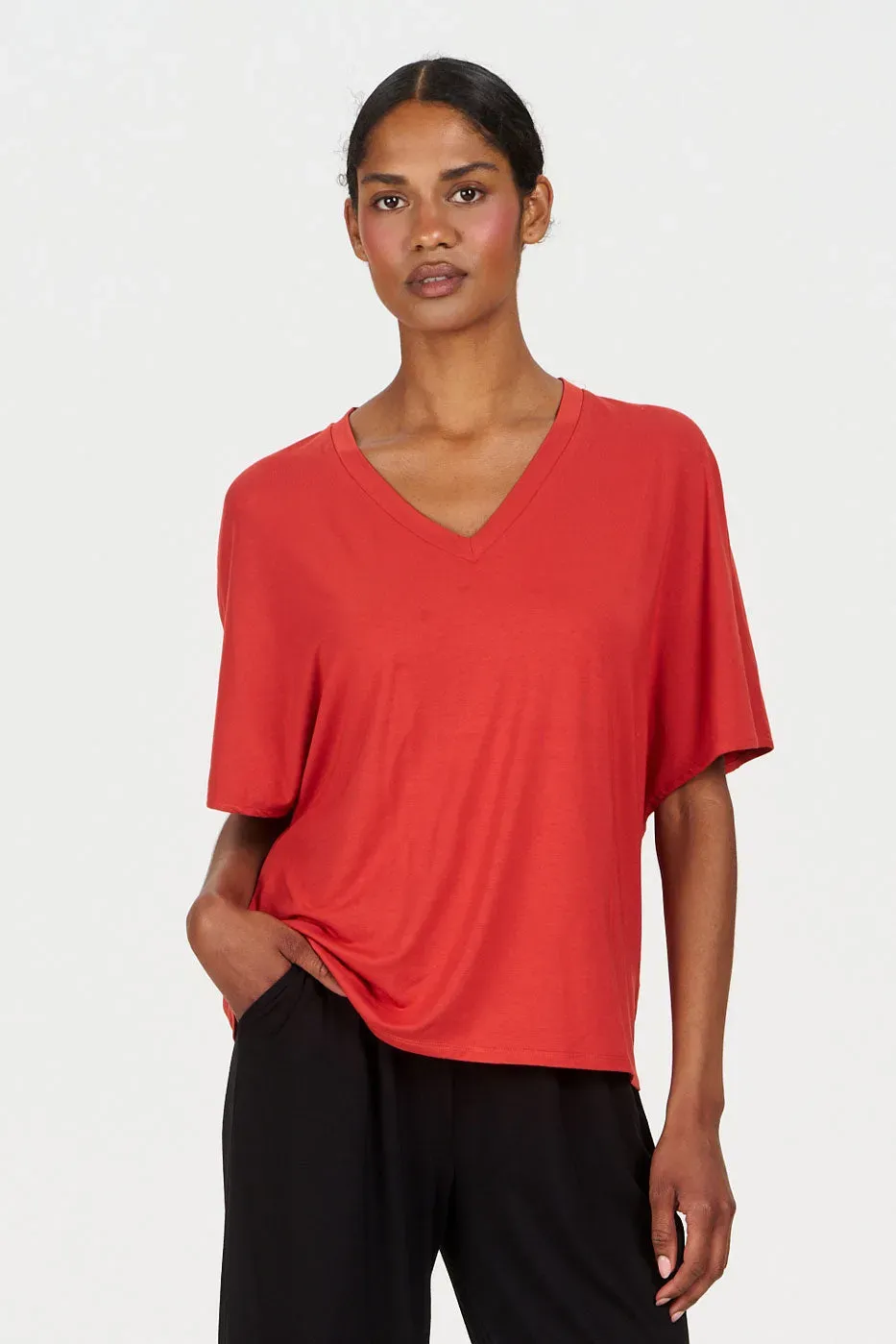 Komodo Dhalia Modal T-Shirt Orange Größe 36-44