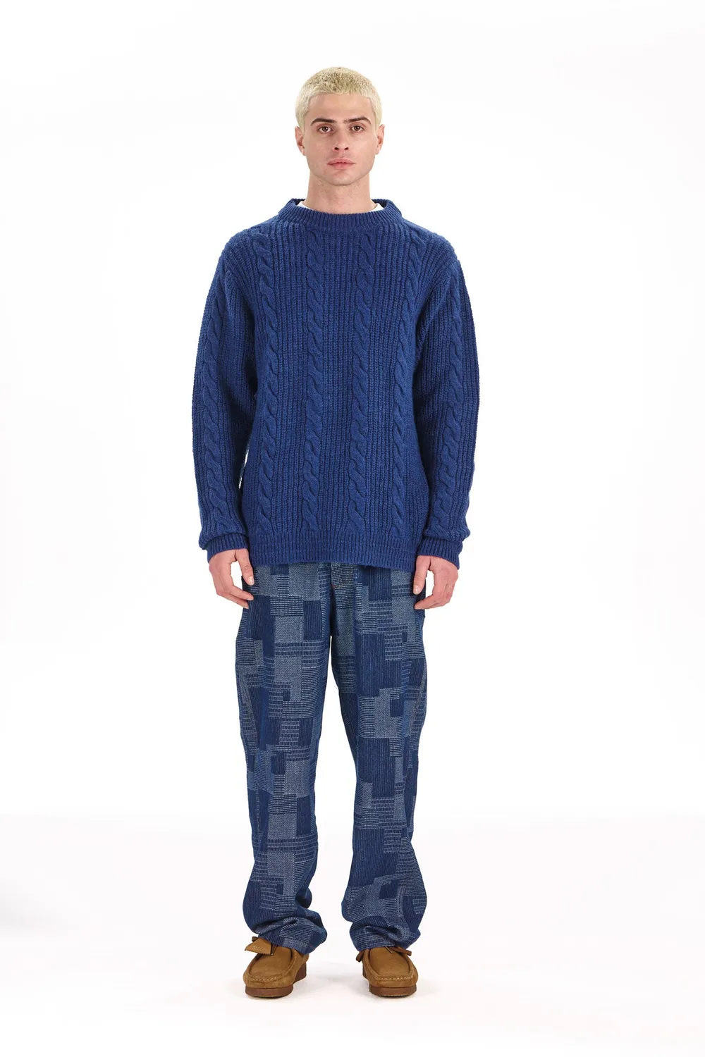 Komodo Marley Pullover Lammwolle Navy Herren